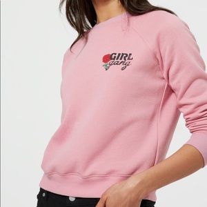 Rebecca Minkoff Girl Gang Crew Neck Sweatshirt